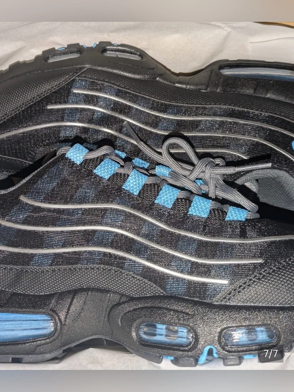 Nike Air Max 95 Big Bubble 'Tech Black University Blue' Men’s Size 12